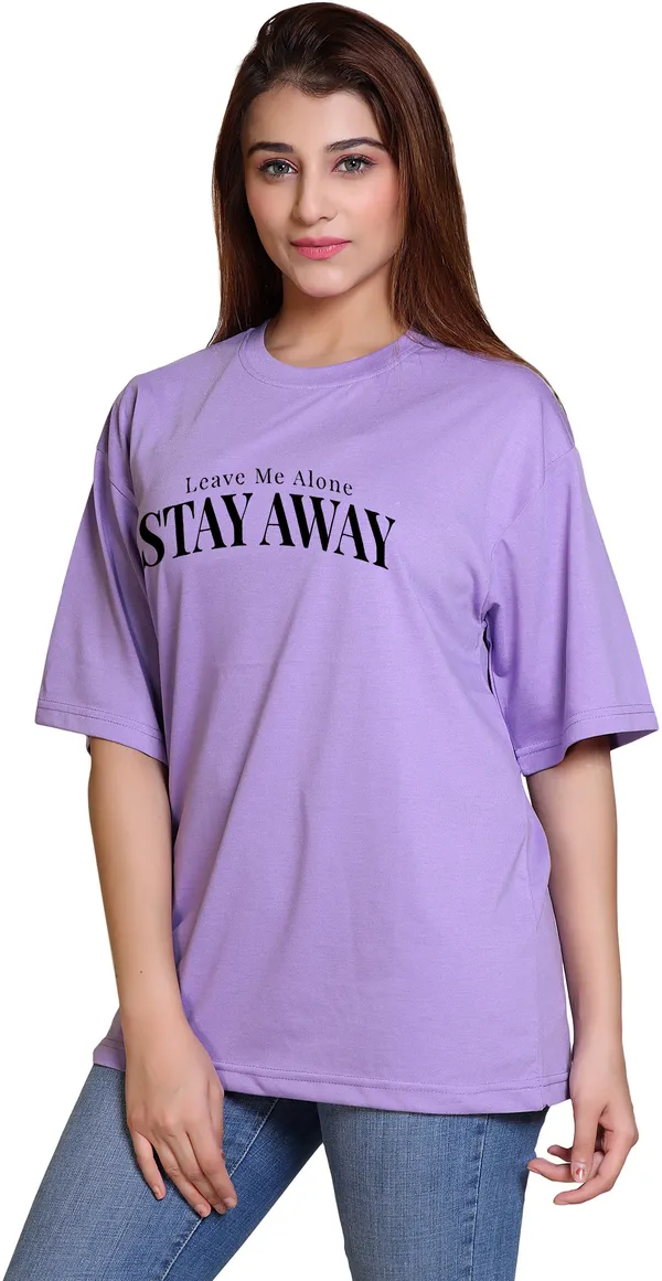 Purple_Cotton_Blend_Oversized_T-Shirt_For_Women