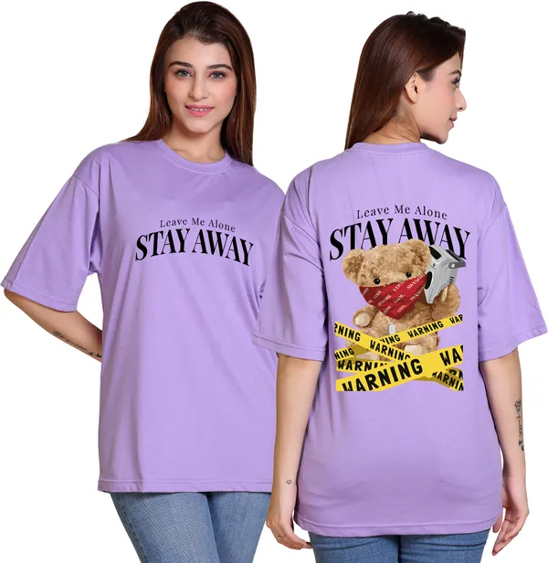 Purple_Cotton_Blend_Casual_Oversized_T-Shirt_For_Women