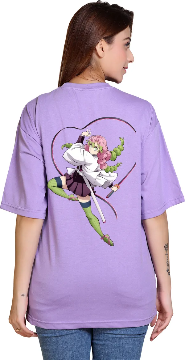 Purple_Cotton_Blend_Casual_Oversized_T-Shirt_For_Women