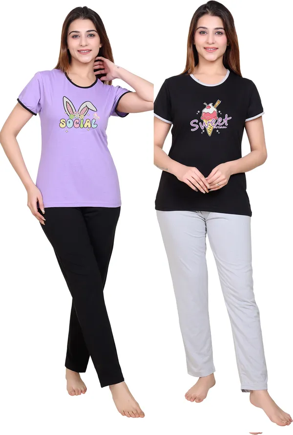 Pack_of_2_Multicolor_Cotton_Blend_Printed_Top_&_Pyjama_Set_For_Women