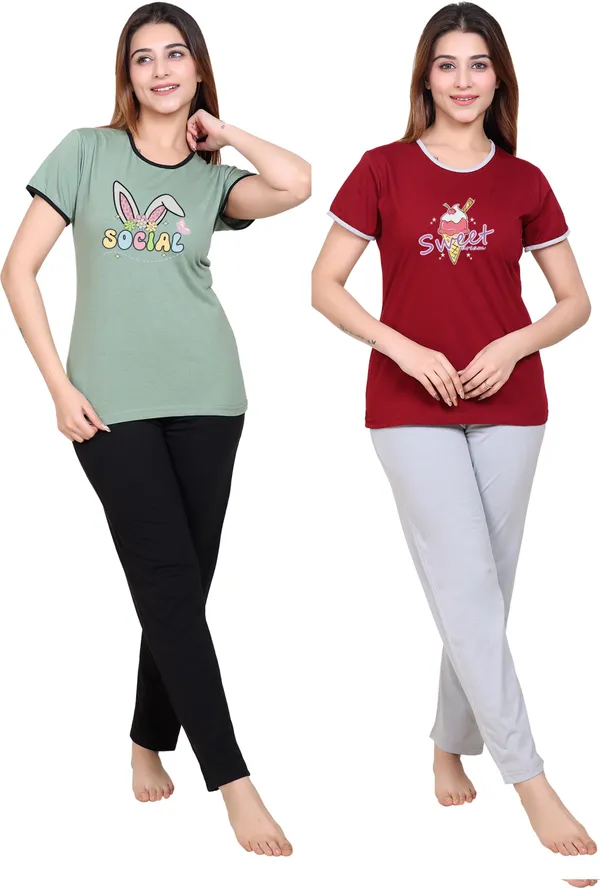 Pack_of_2_Multicolor_Cotton_Blend_Printed_Top_&_Pyjama_Set_For_Women
