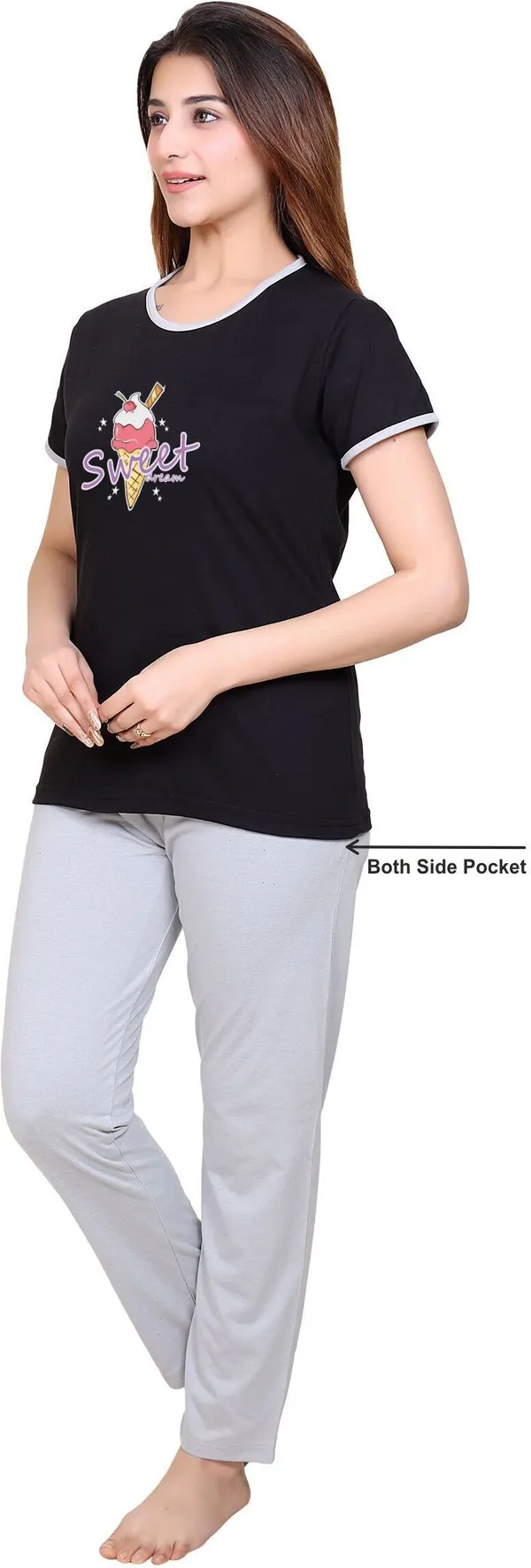 Black_Cotton_Blend_Printed_Top_&_Pyjama_Set_For_Women