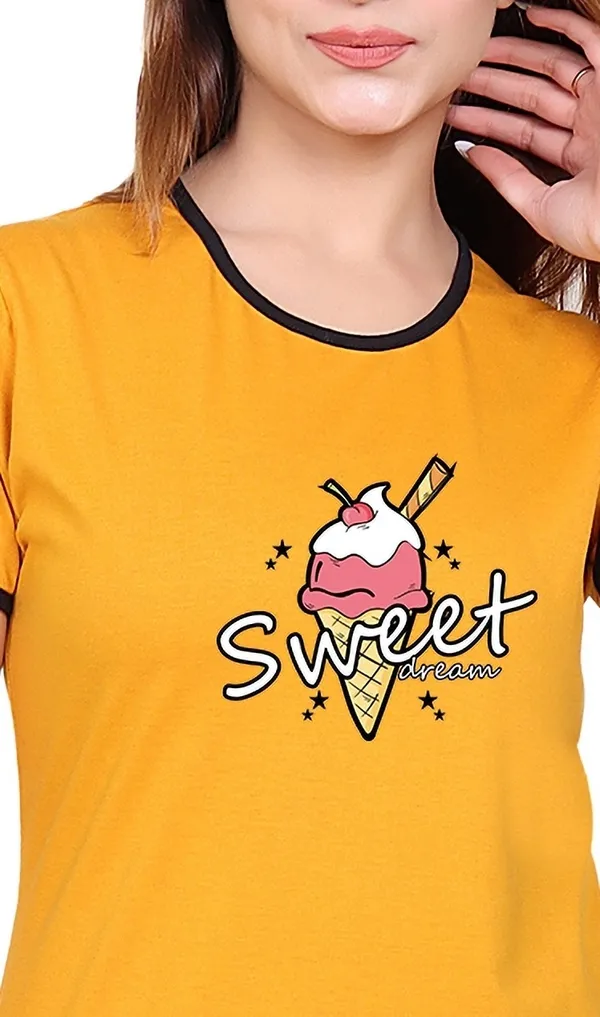 Yellow_Cotton_Blend_Printed_Top_&_Pyjama_Set_For_Women