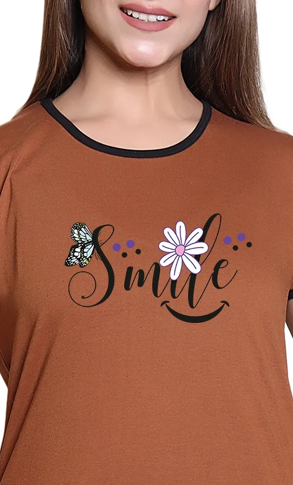 Brown_Cotton_Blend_Printed_Top_&_Pyjama_Set_For_Women
