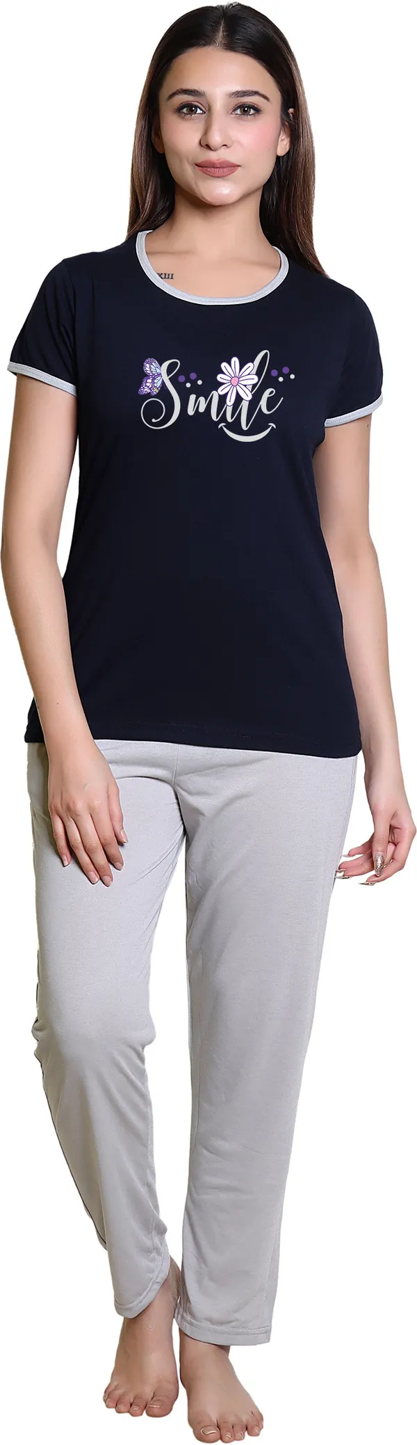 Dark_Blue_Cotton_Blend_Printed_Top_&_Pyjama_Set_For_Women