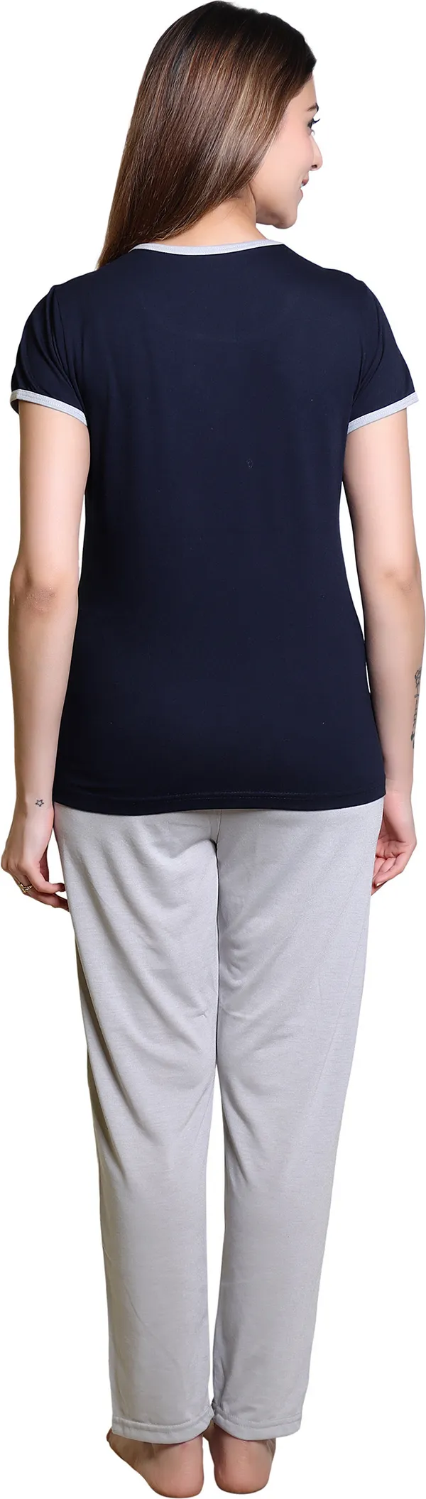 Dark_Blue_Cotton_Blend_Printed_Top_&_Pyjama_Set_For_Women