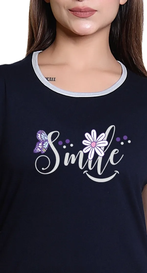 Dark_Blue_Cotton_Blend_Printed_Top_&_Pyjama_Set_For_Women