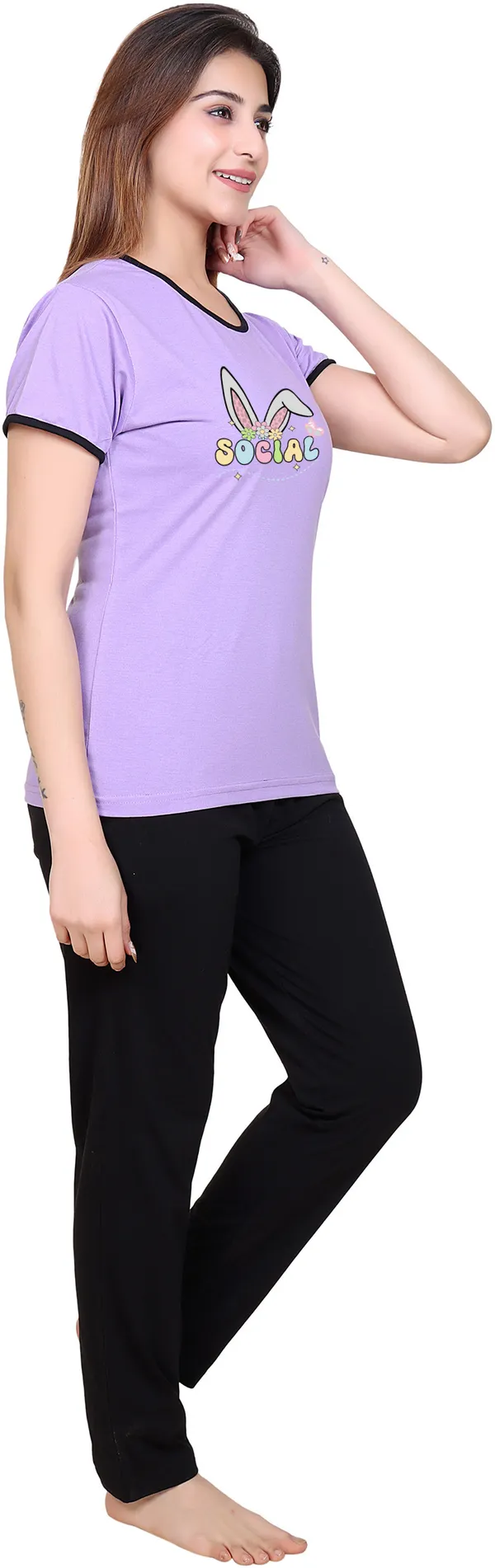 Purple_Cotton_Blend_Printed_Top_&_Pyjama_Set_For_Women