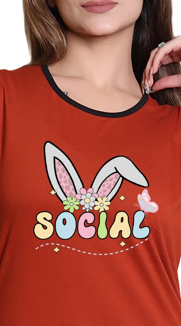 Orange_Cotton_Blend_Printed_Top_&_Pyjama_Set_For_Women