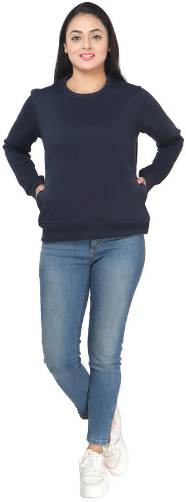 Blue_Fleece_Solid_Full_Sleeve_No_Closure_Sweatshirt_For_Women