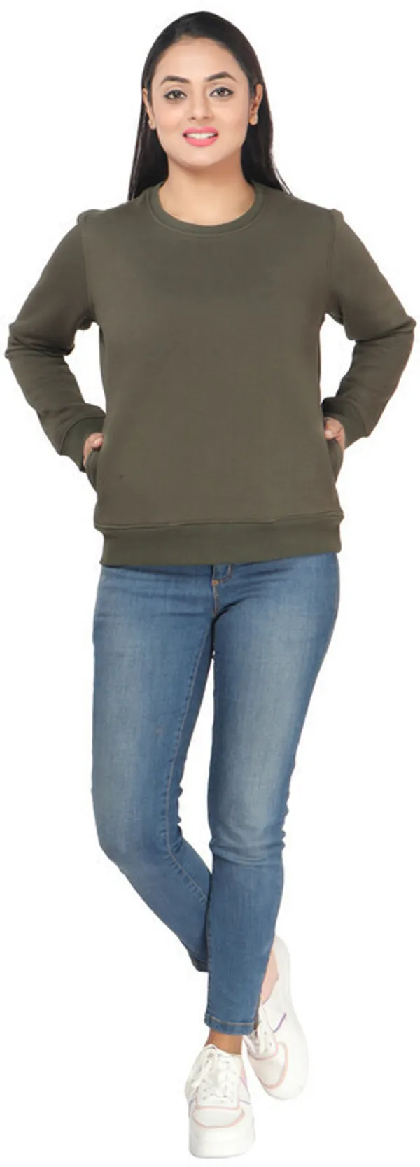 Green_Fleece_Solid_Full_Sleeve_No_Closure_Sweatshirt_For_Women