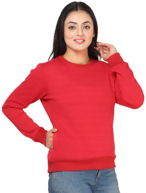 Red_Fleece_Solid_Full_Sleeve_No_Closure_Sweatshirt_For_Women