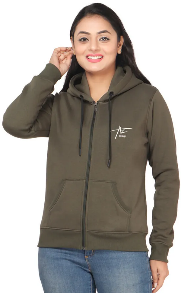 Green_Fleece_Solid_Full_Sleeve_Zipper_Sweatshirt_For_Women