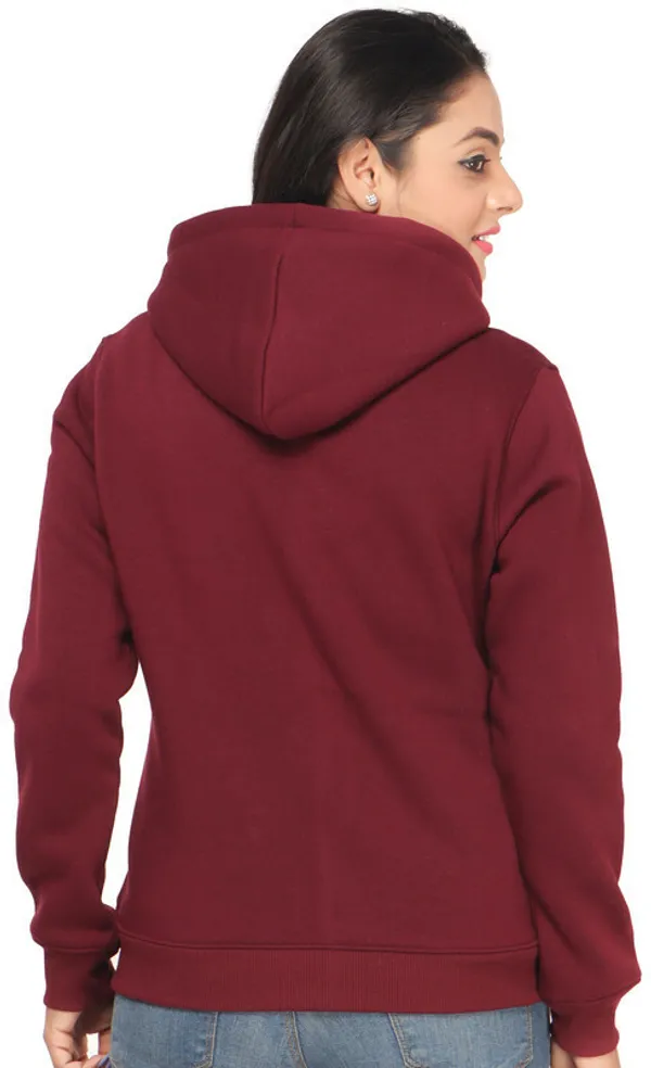 Maroon_Fleece_Solid_Full_Sleeve_Zipper_Sweatshirt_For_Women