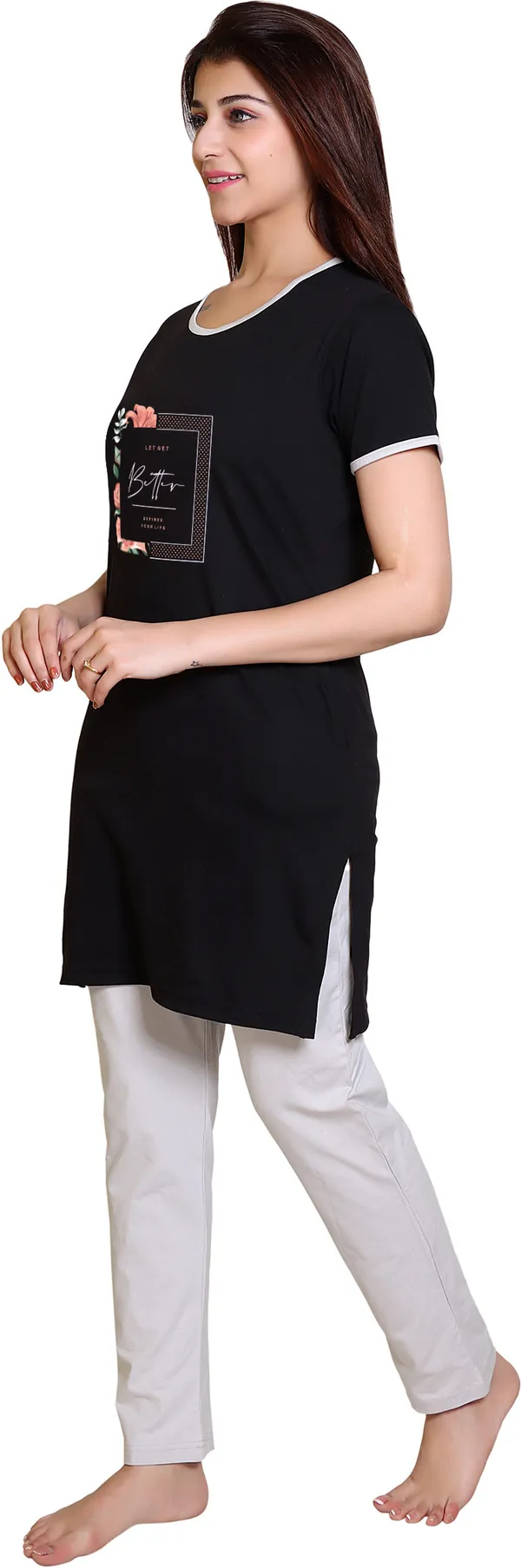 Black_Regular_Cotton_Blend_Printed_Night_Suit_Set_For__Women