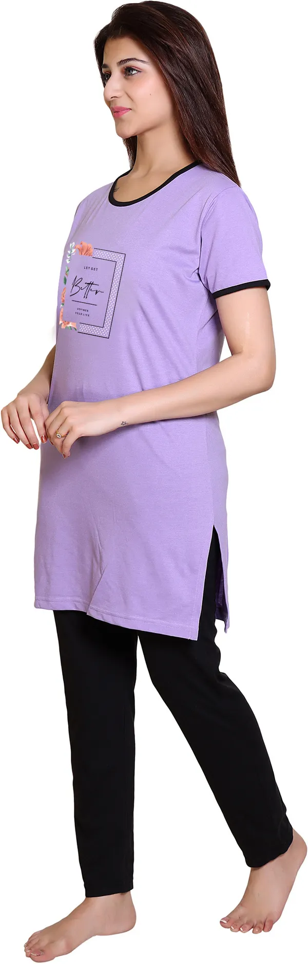Purple_Regular_Cotton_Blend_Printed_Night_Suit_Set_For__Women