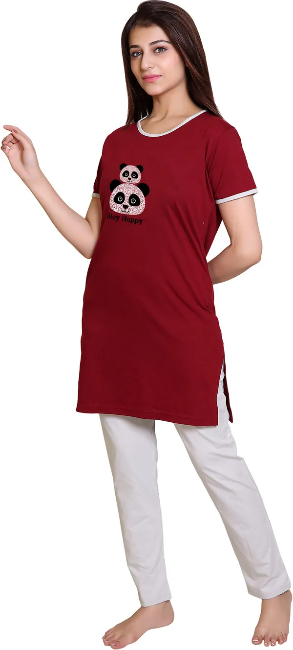 Pack_of_2_Maroon_&_White_Cotton_Blend_Printed_Night_Suit_Set_For_Women