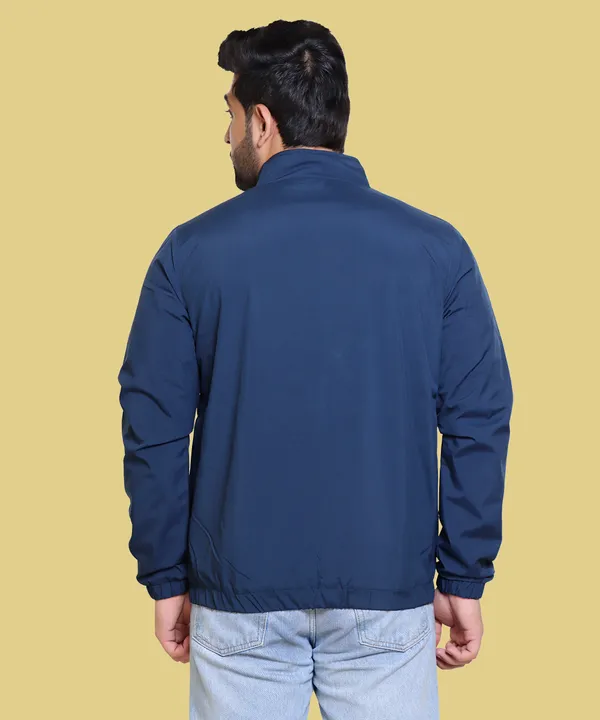 Blue_Nylon_Zipper_Wind_Cheater_For_Men