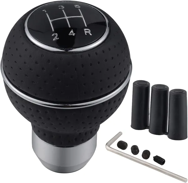 Gear_Shift_Knob_For_Manual_Transmission_Momo_Silicone_Silver,_Smooth_Shifts,_High_Comfort_Gear_Lever_Shifter_Knob_With_Installation_Kit