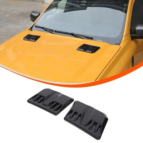 2-Pack_Black_Air_Flow_Vent_Hood_Trim_–_HD-2411_Stylish_Fender_Decorative_Aero_Accessory_–_Universal_Fit_for_All_Cars