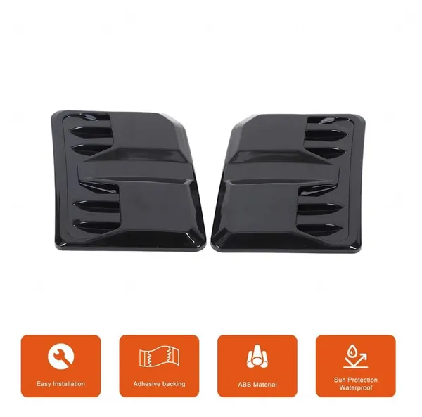 2-Pack_Black_Air_Flow_Vent_Hood_Trim_–_HD-2411_Stylish_Fender_Decorative_Aero_Accessory_–_Universal_Fit_for_All_Cars