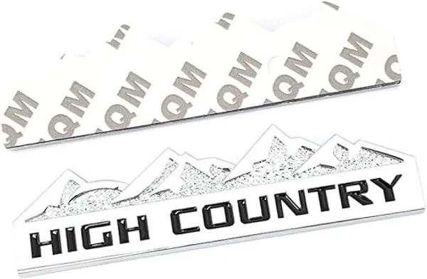 3D_High_Country_Emblem_Logo_Badge_–_Zinc_Alloy_Car_Side_Fender_&_Rear_Trunk_Decal_(Silver_&_Black)
