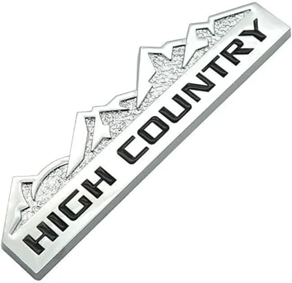 3D_High_Country_Emblem_Logo_Badge_–_Zinc_Alloy_Car_Side_Fender_&_Rear_Trunk_Decal_(Silver_&_Black)