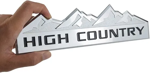 3D_High_Country_Emblem_Logo_Badge_–_Zinc_Alloy_Car_Side_Fender_&_Rear_Trunk_Decal_(Silver_&_Black)