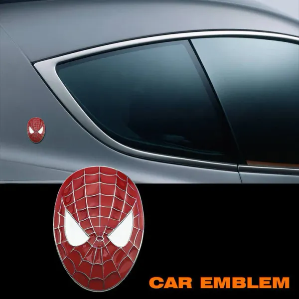 3D_Spider-Man_Emblem_–_Premium_Zinc_Alloy_Car_Badge_(Silver_&_Red)_for_Side,_Fender,_or_Trunk