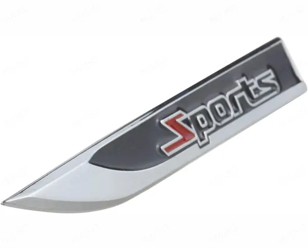 3D_Sports_Zinc_Alloy_Knife_Emblem_Badge_–_Silver,_Black_&_Red_Sporty_Car_Badge_for_Side_Fender_&_Trunk_(Universal_Fit)