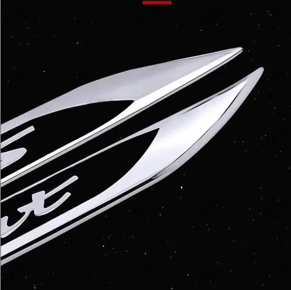 3D_Sports_Zinc_Alloy_Knife_Emblem_Badge_–_Silver_&_Black_Sporty_Car_Badge_for_Side_Fender_&_Trunk_(Universal_Fit)