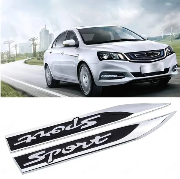 3D_Sports_Zinc_Alloy_Knife_Emblem_Badge_–_Silver_&_Black_Sporty_Car_Badge_for_Side_Fender_&_Trunk_(Universal_Fit)