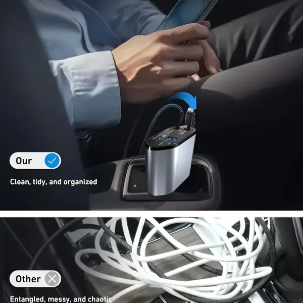 4-in-1_Car_Charger_–_120W_Fast_Charging_Retractable_Car_Phone_Charger_with_Type-C_&_USB_Interfaces
