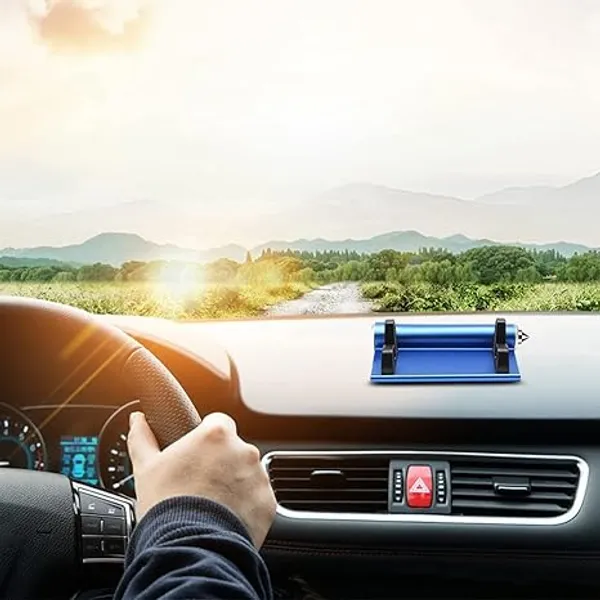 4-in-1_Multi-Utility_Golden_Car_Phone_Holder_with_Number_Display,_Sunglass_Slot_&_Glass_Breaker