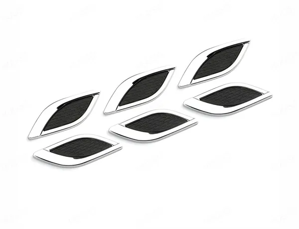 2-Pack_HD-716_Car_Vent_Fender_Trim_–_Chrome_&_Black_Aero_Styling_Stickers,_Universal_Exterior_Decorative_Kit_for_All_Cars