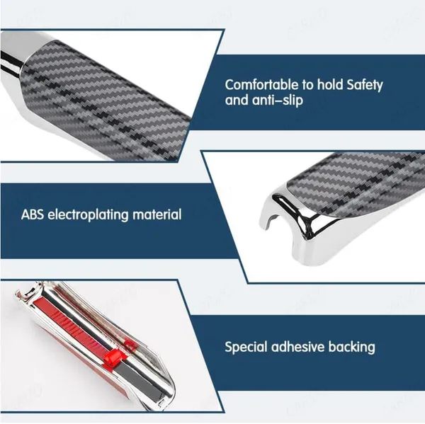 Abs_Electroplated_Carbon_Fiber_Car_Handbrake_Grip_With_Compact_&_Anti-Slip_Design_Compatible_With_All_Cars_&_Suv'S