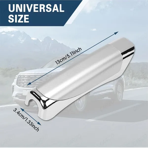 Abs_Electroplated_Silver_Car_Handbrake_Grip_With_Compact_&_Anti-Slip_Design_Compatible_With_All_Cars_&_Suv'S