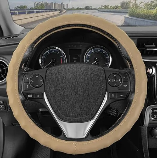 Beige_Microfiber_Leather_Steering_Wheel_Cover_–_Breathable,_Anti-Slip,_Finger_Grip_Design,_Odor-Free_Comfort