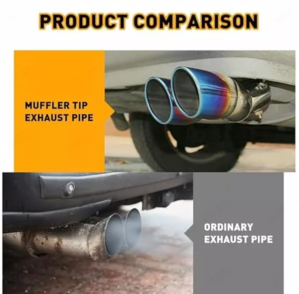 Burnt_Blue_Dual_Exhaust_Muffler_Tip,_60mm_Inlet_–_High-Performance_Stainless_Steel_Upgrade_(TF-6363-I),_Compatible_with_All_Cars
