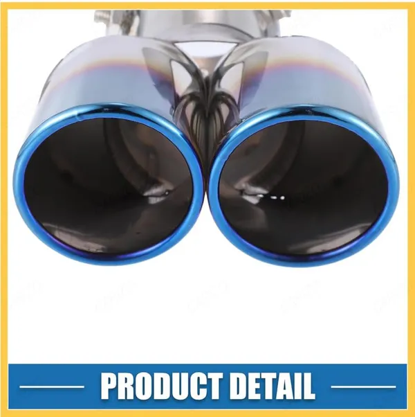 Burnt_Blue_Dual_Exhaust_Muffler_Tip,_60mm_Inlet_–_High-Performance_Stainless_Steel_Upgrade_(TF-6364),_Compatible_with_All_Cars