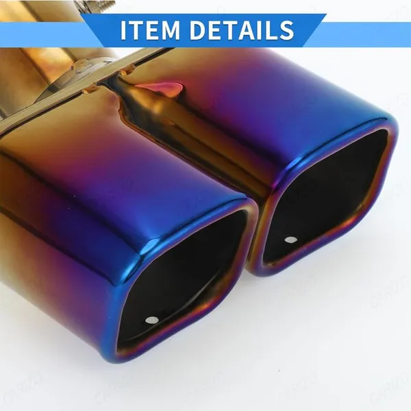 Burnt_Blue_Dual_Exhaust_Muffler_Tip,_60mm_Inlet_–_High-Performance_Stainless_Steel_Upgrade_(TF-6786),_Compatible_with_All_Cars