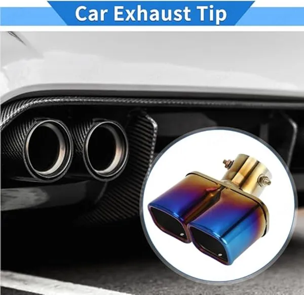 Burnt_Blue_Dual_Exhaust_Muffler_Tip,_60mm_Inlet_–_High-Performance_Stainless_Steel_Upgrade_(TF-6786),_Compatible_with_All_Cars