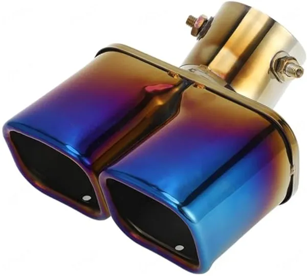 Burnt_Blue_Dual_Exhaust_Muffler_Tip,_60mm_Inlet_–_High-Performance_Stainless_Steel_Upgrade_(TF-6786),_Compatible_with_All_Cars