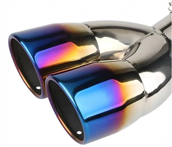 Burnt_Blue_Dual_Exhaust_Muffler_Tip,_60mm_Inlet_–_High-Performance_Stainless_Steel_Upgrade_(TF-7678-A),_Compatible_with_All_Cars