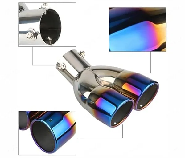 Burnt_Blue_Dual_Exhaust_Muffler_Tip,_60mm_Inlet_–_High-Performance_Stainless_Steel_Upgrade_(TF-7678-A),_Compatible_with_All_Cars