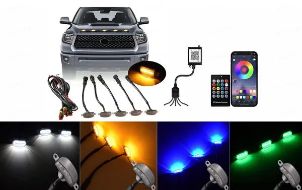 Led_Light_Auto_Front_Grille_Lights_For_Decoration_Pack_Of_4,_Smoke_Shell_Rgb_Light_With_Remote_&_App_Control_Compatible_With_All_Cars,_Suvs_&_Jeeps