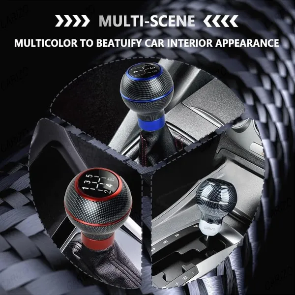 Car_Gear_Shift_Knob_5_Speed_Manual_–_Carbon_Blue_Pattern,_Sporty_&_Stylish_Design