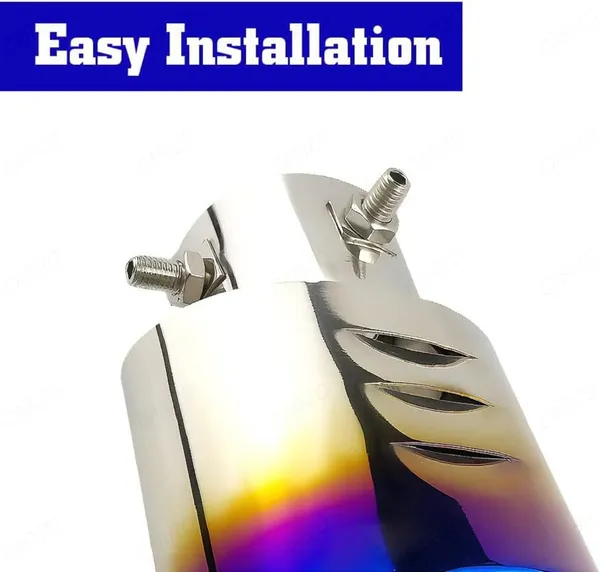 Burnt_Blue_Exhaust_Muffler_Tip,_60mm_Inlet_-_High-Performance_Stainless_Steel_Upgrade_(TF-8924)