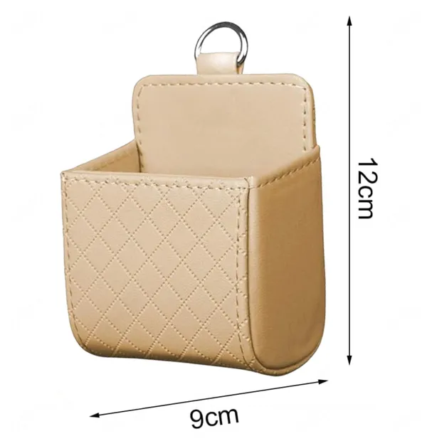 Car_Air_Vent_Storage_Organizer_–_PU_Leather_Holder_for_Sunglasses,_Cards_&_Essentials_|_Fits_All_Vehicles_(Beige)
