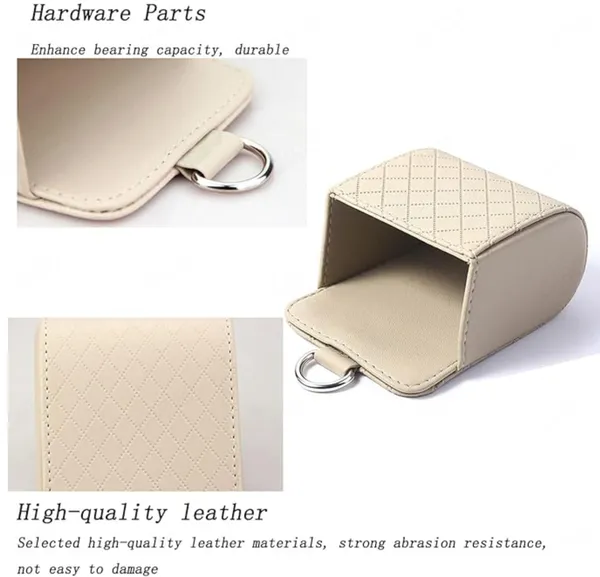 Car_Air_Vent_Storage_Organizer_–_PU_Leather_Holder_for_Sunglasses,_Cards_&_Essentials_|_Fits_All_Vehicles_(Beige)